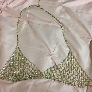 rhinestone bralette